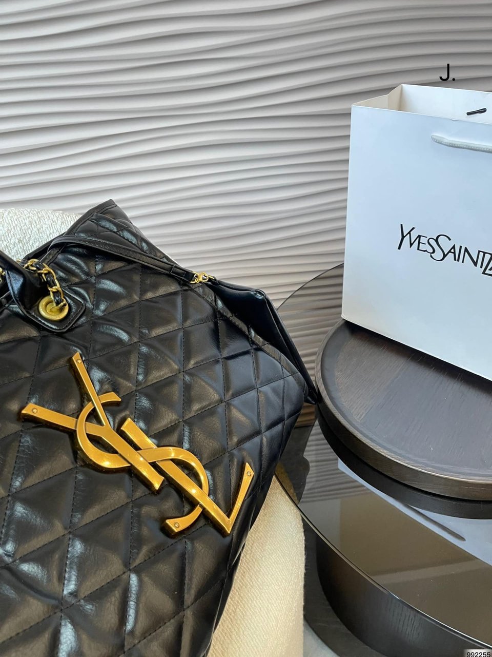 Saint Laurent Shopping Tote Bag Black 40Cm view 9