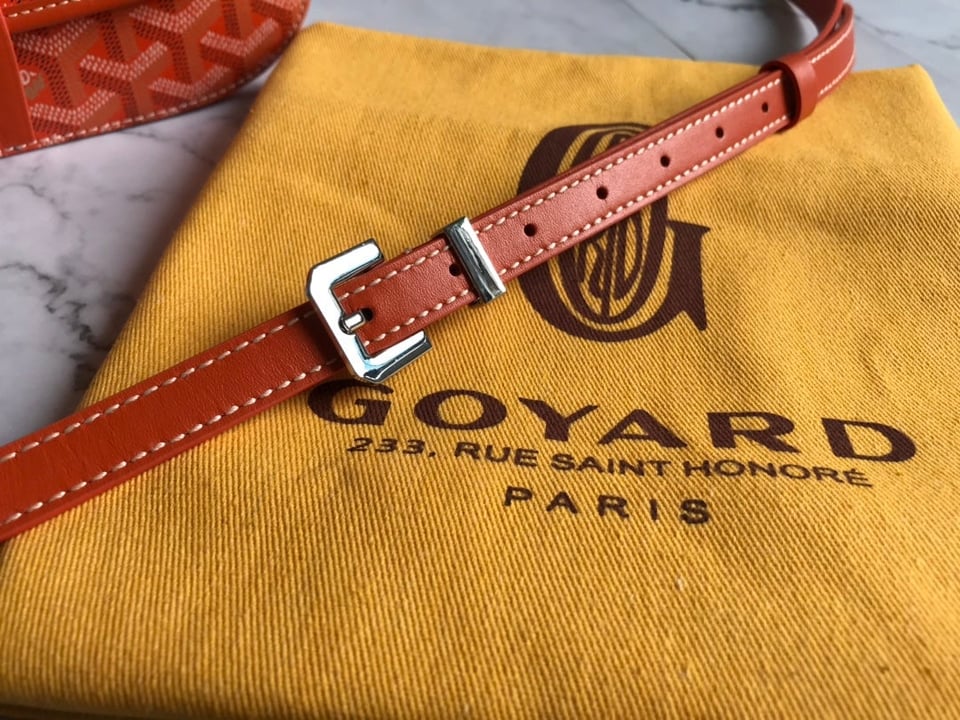 Goyard Belvedere Mm Bag 28Cm Orange Canvas view 9