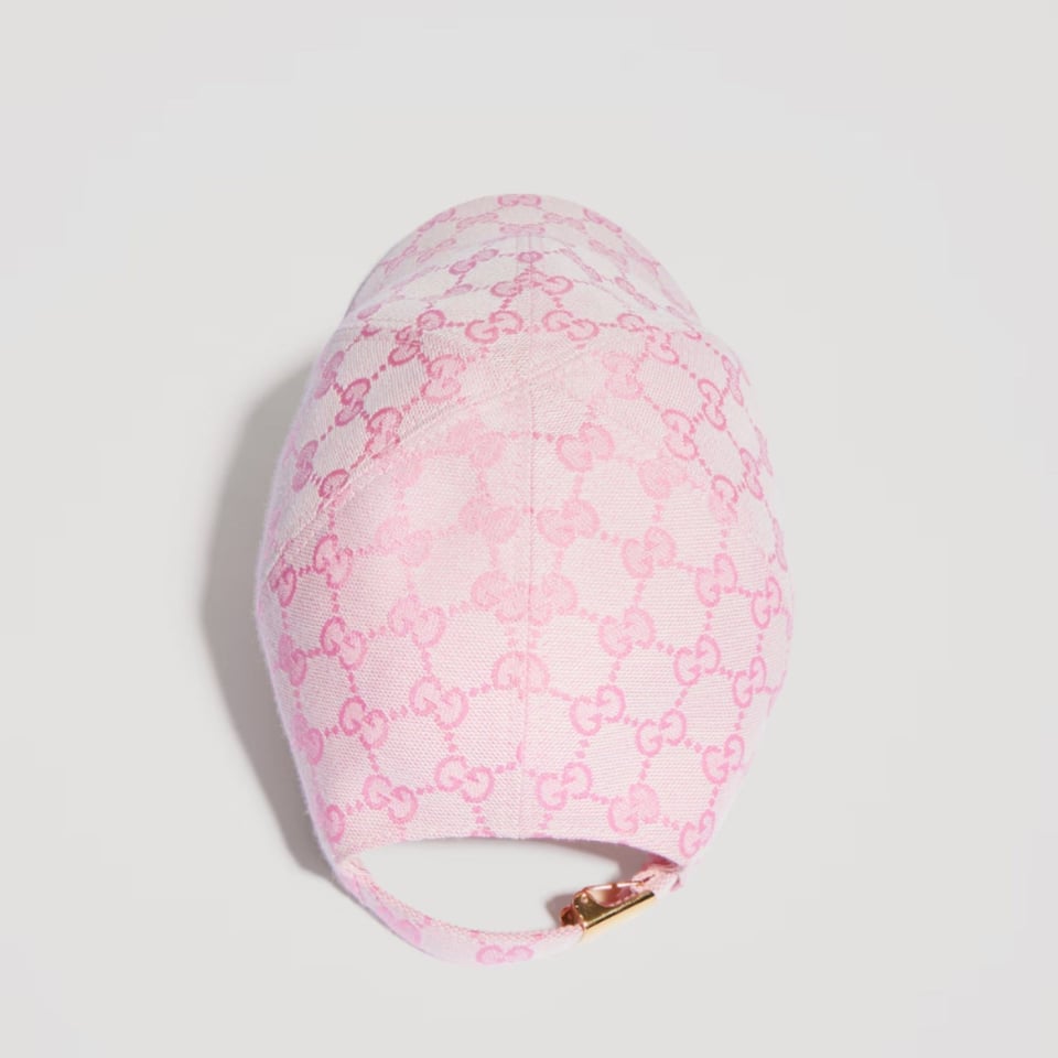 Gucci GG Cotton Canvas Baseball Hat Light Pink ‎875733 3HBMD 5072 view 4