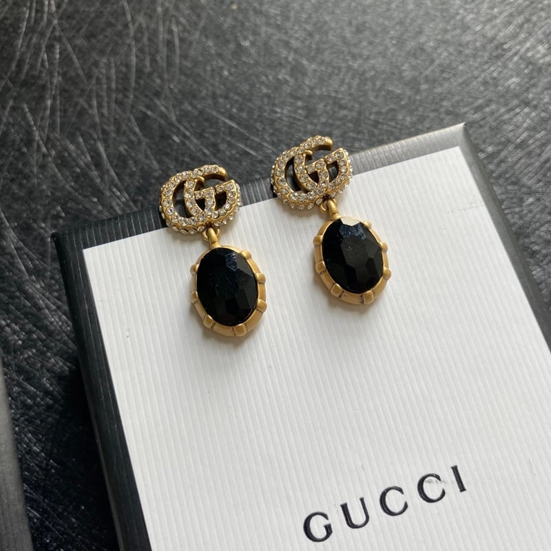 Gucci Gg Black Earrings view 8