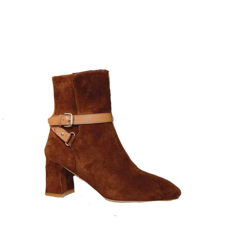 Louis Vuitton Parisienne Ankle Boot Suede Leather Brown view 2
