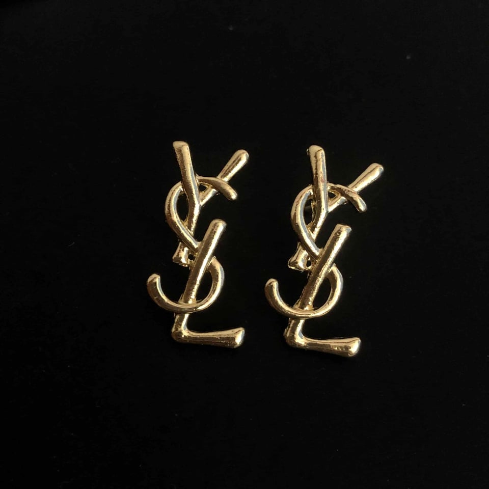 Saint Laurent Gold Earrings view 3