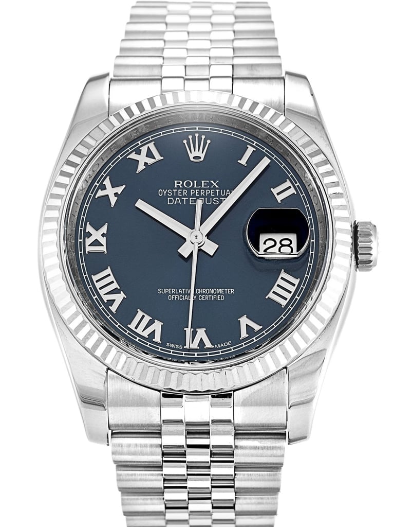 Rolex Datejust 36mm Blue Dial 116234 view 2