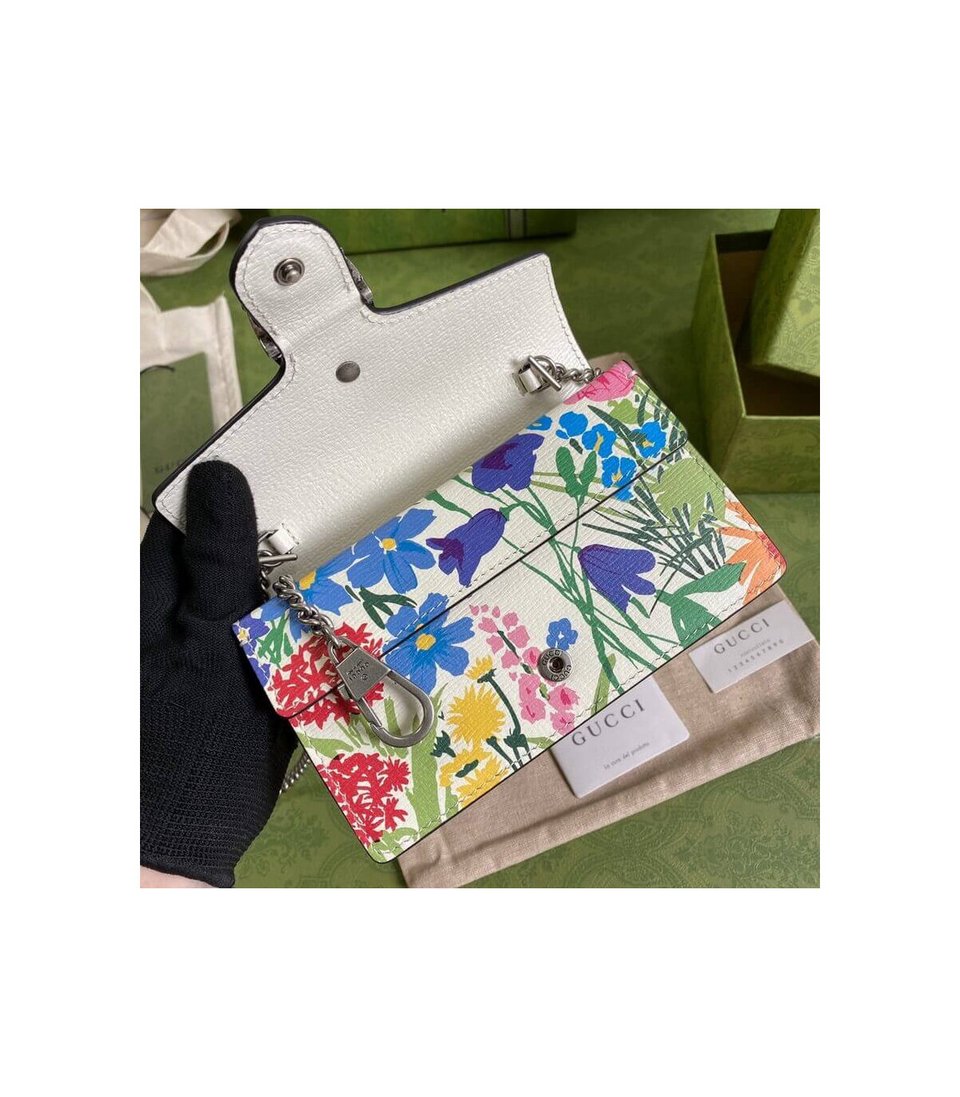 Gucci Dionysus Ken Scott Print Super Mini Bag Ivory view 6