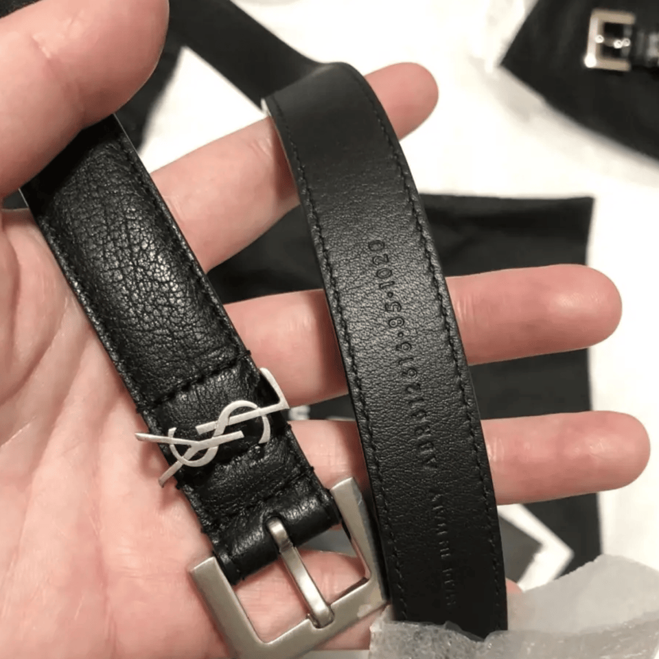Saint Laurent Cassandre Leather Belt view 5
