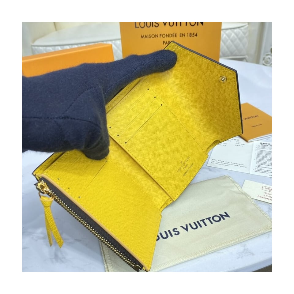 Louis Vuitton Monogram Canvas Victorine Wallet Yellow view 8