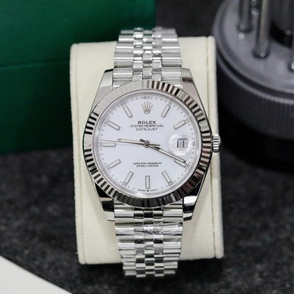 [Superclone] Rolex Datejust 41mm White Dial Jubilee 126334 view 3