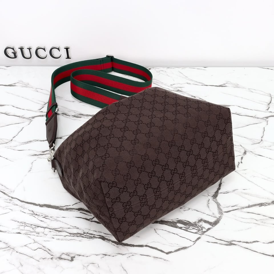 Gucci Brera Medium Crossbody Bag 33cm/13in Brown 866938 view 7