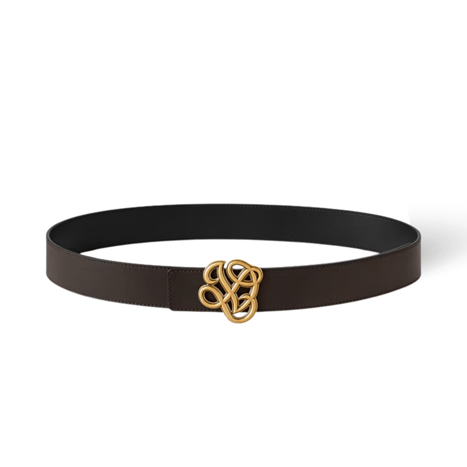 Louis Vuitton LV Brown Dynasty 35mm Reversible Men Belt M8880U view 2