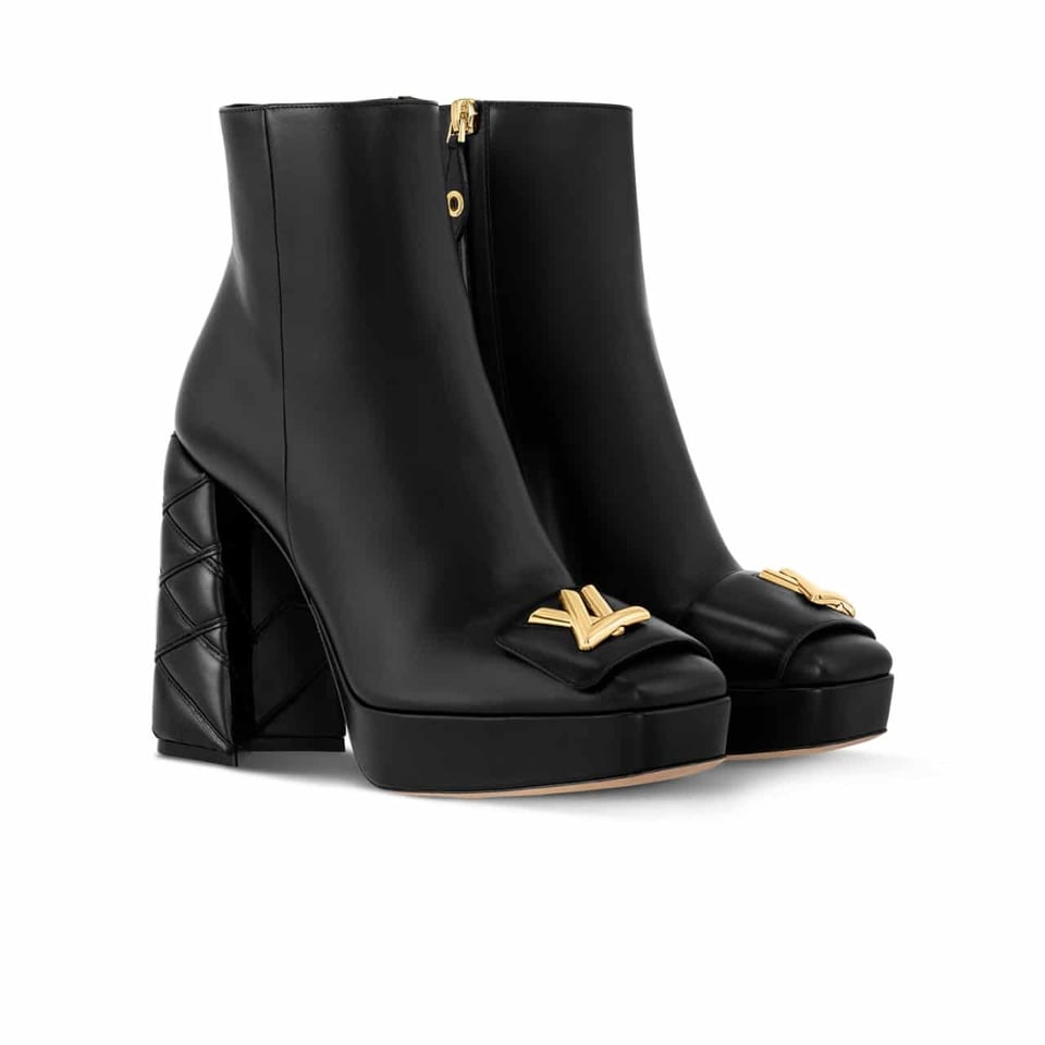 Louis Vuitton Shake Platform Ankle Boot Black 1Acixt