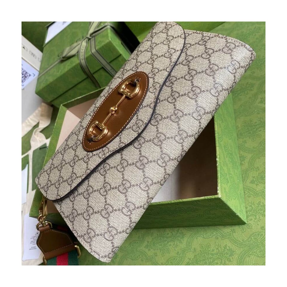 Gucci Horsebit 1955 Small Bag In GG Supreme view 8