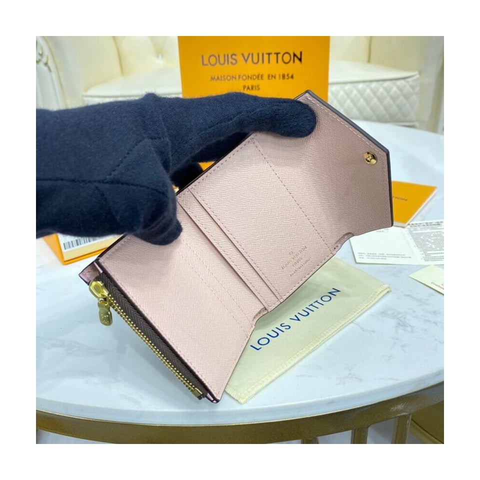 Louis Vuitton Monogram Zoe Wallet Pink view 9
