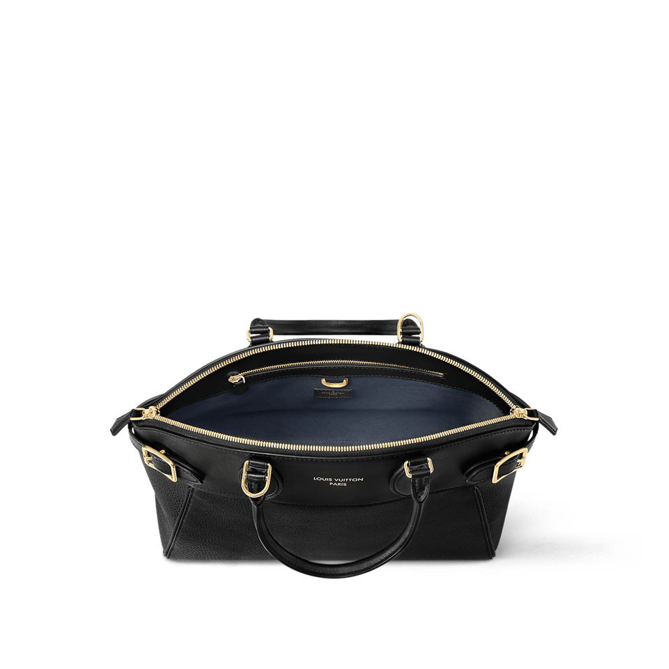 Louis Vuitton Lock It Vendôme Mm High End Leather Black 36cm M22914 view 5