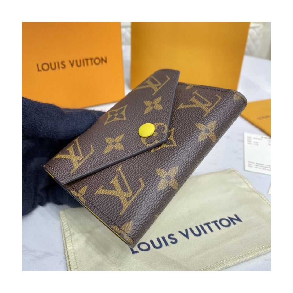 Louis Vuitton Monogram Canvas Victorine Wallet Yellow view 4