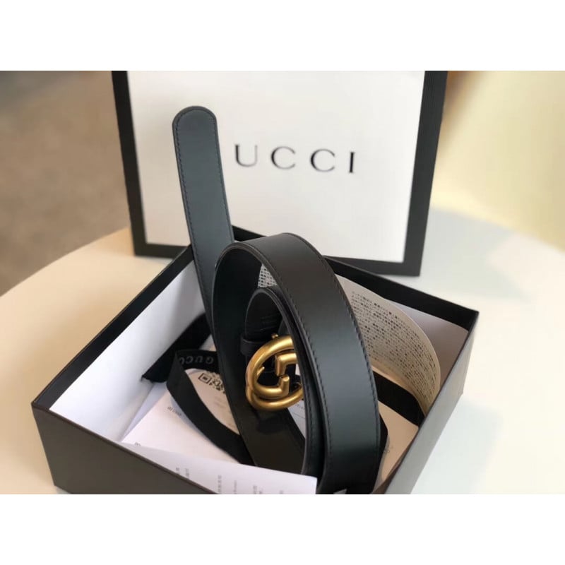 Gucci 30mm Leather Belt With Double G Buckle 414516 view 7