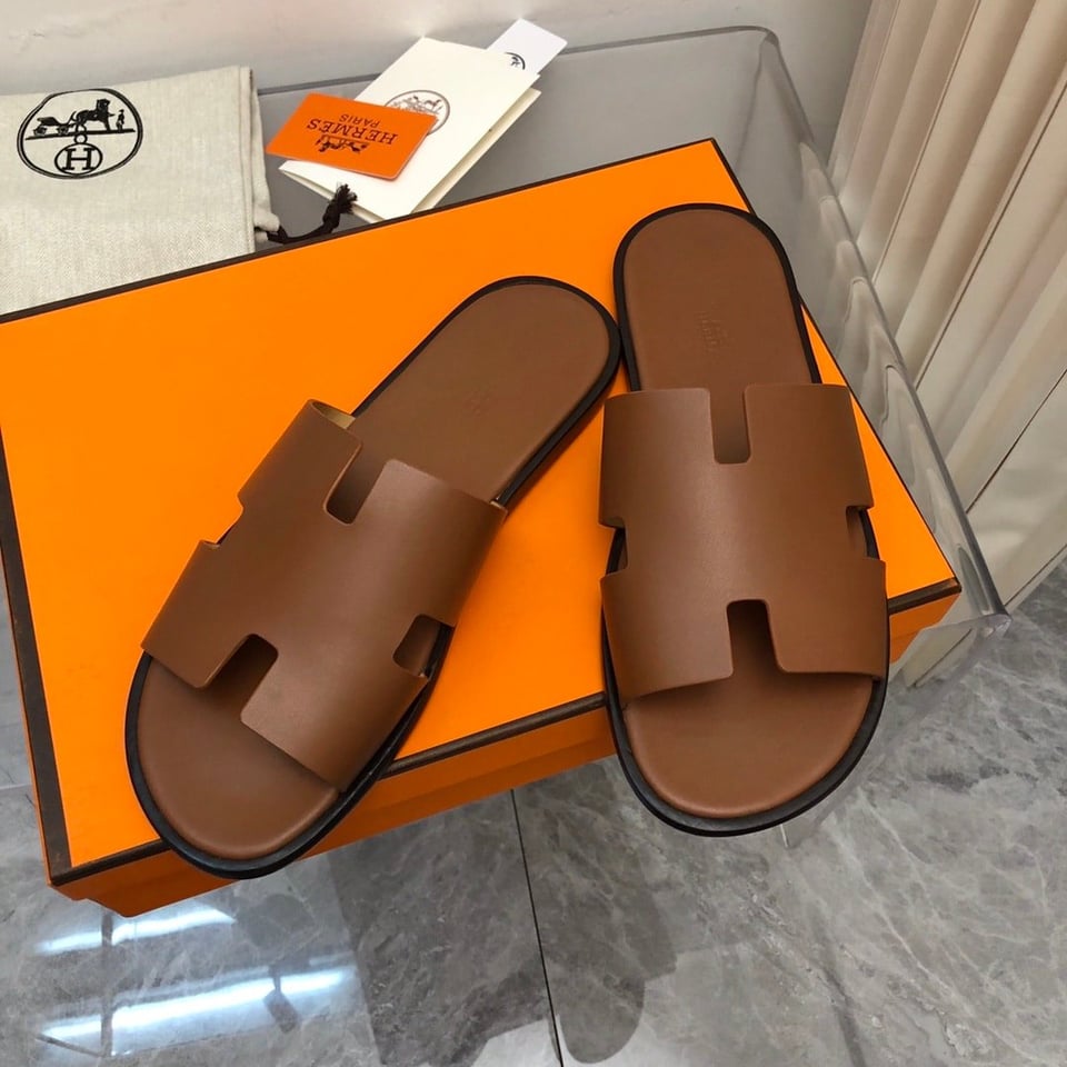Hermes Izmir Sandal Brown H041141Zh03410 view 11