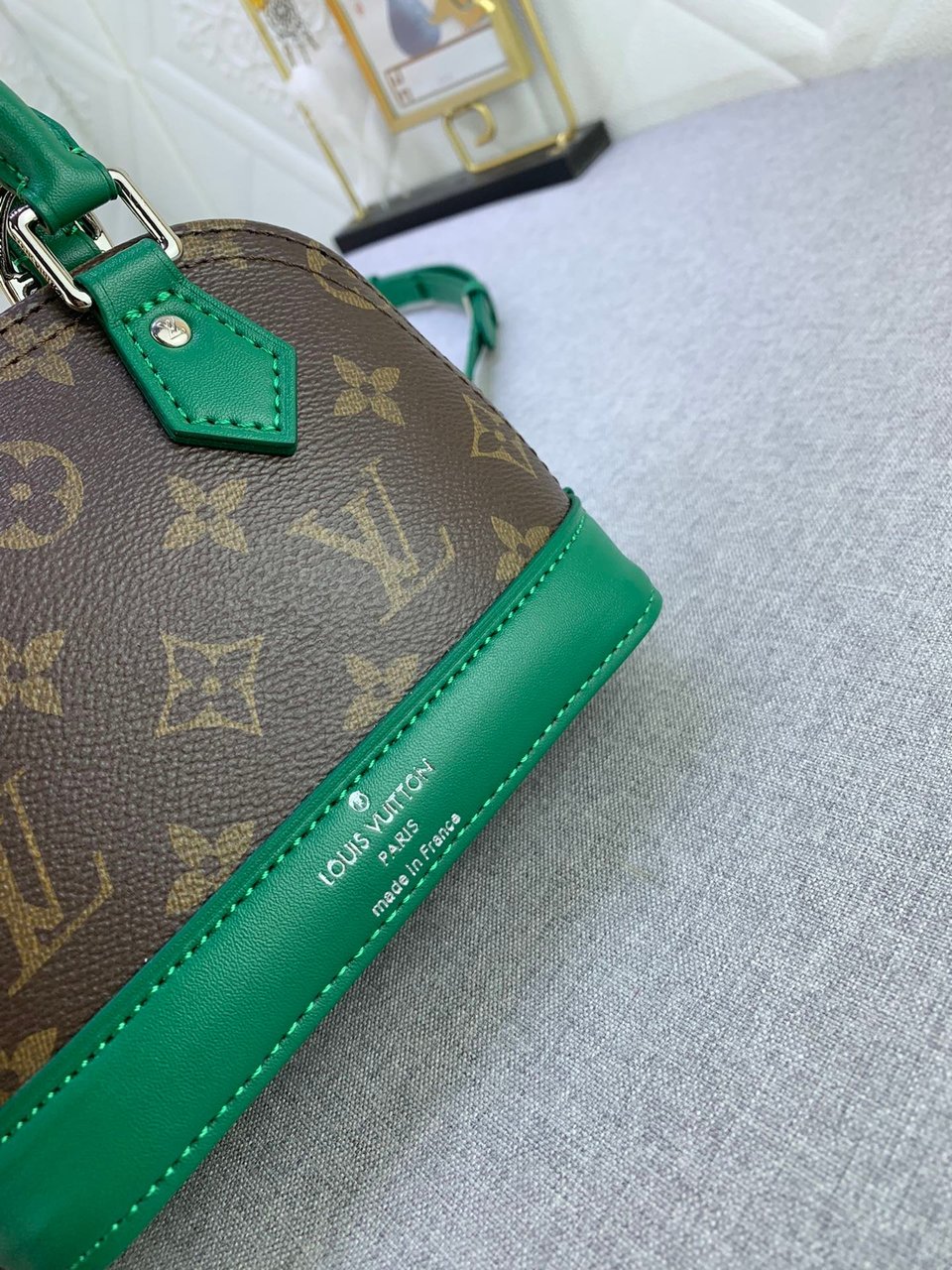 Louis Vuitton Mini Alma Monogram Canvas Mix With Green 18Cm M83204 view 7