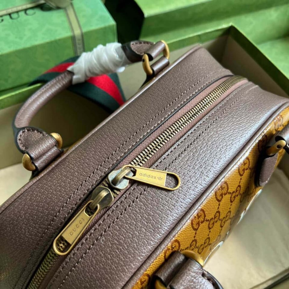 adidas x Gucci Mini Duffle Bag in GG Crystal Canvas view 11