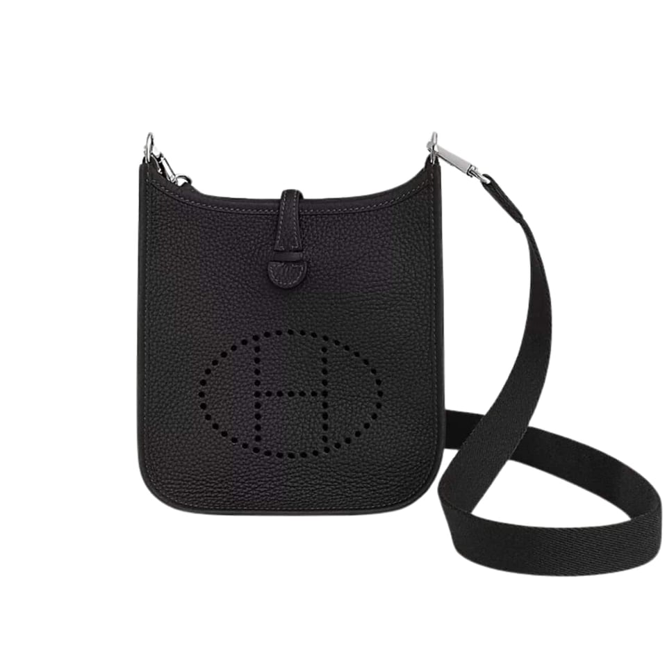 Hermes Evelyne 16 Amazone Black Bag 16Cm H069426Ckav