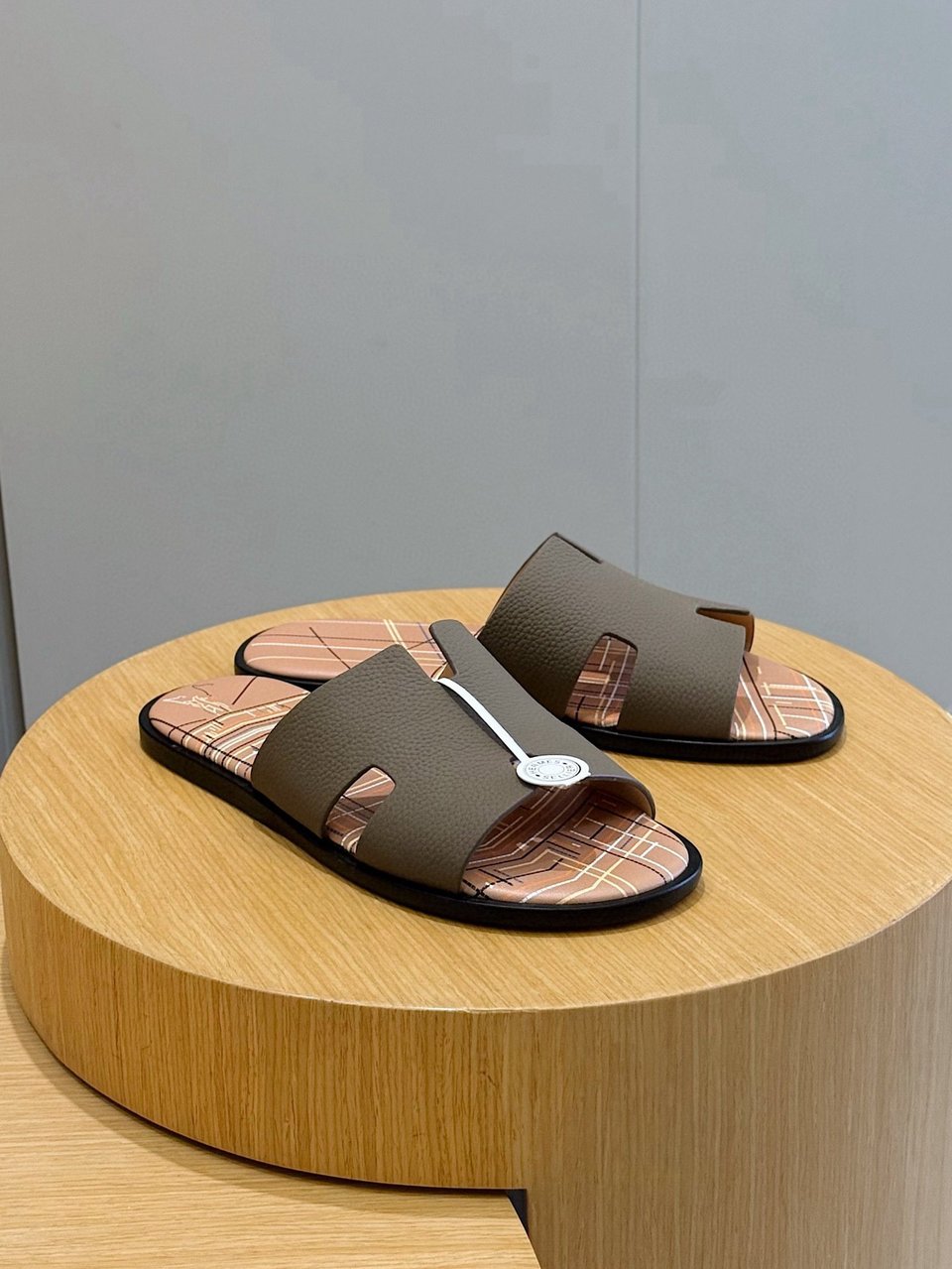 Hermès Black Oran Sandals- Shoes for Men view 2
