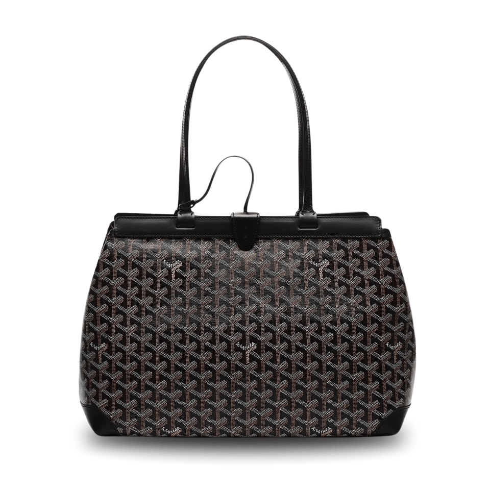 Goyard Bellechasse Biaude Pm Bag 36 Cm Black Goyardine Canvas And Calfskin Trim view 2