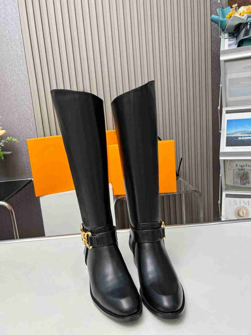 Louis Vuitton Westside Flat High Boot Black 1Ac6V8 view 7
