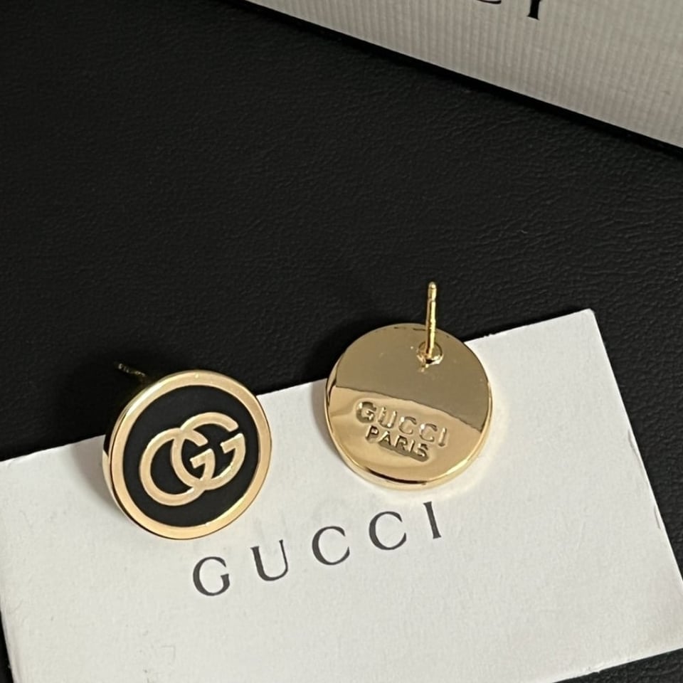 Gucci Interlocking Stud Earrings view 3