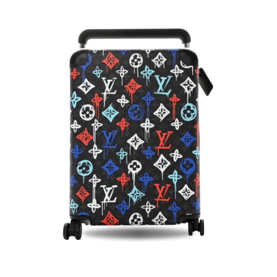 Louis Vuitton Horizon 55 Monogram Eclipse Graffiti Rolling Luggage Multicolor 55cm 1374889