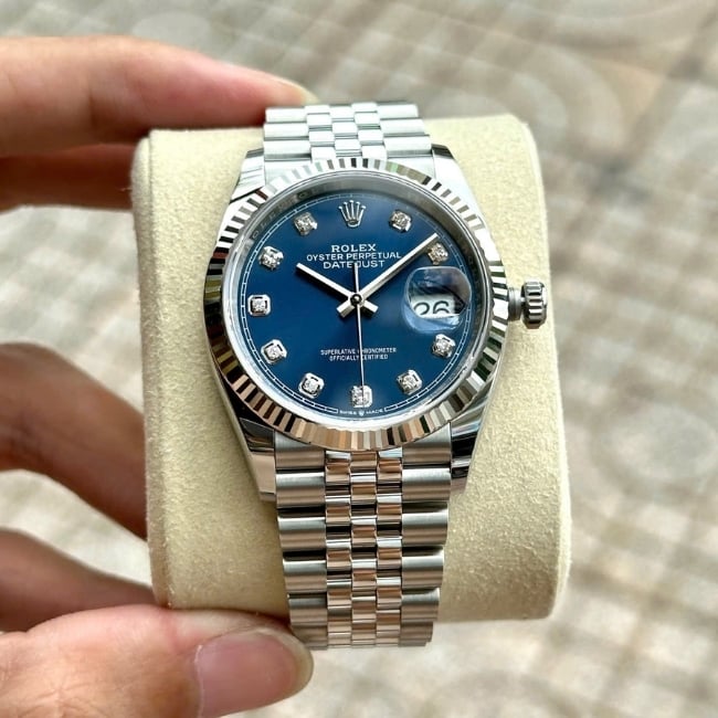 [Superclone] Rolex Datejust 41mm Bright Blue Dial Jubilee 126334 view 7