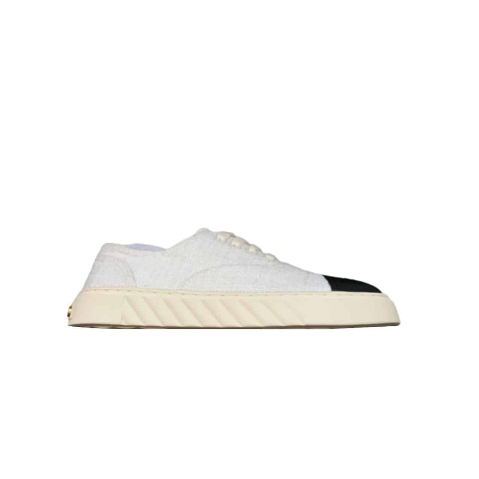 Chanel Cc Sneakers Canvas Mix In White view 2