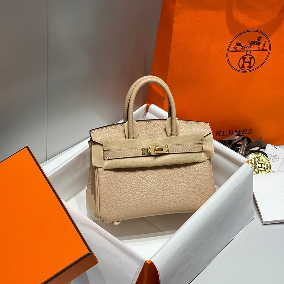 Hermes Birkin 20Cm Trench Togo Leather Gold Hardware view 8