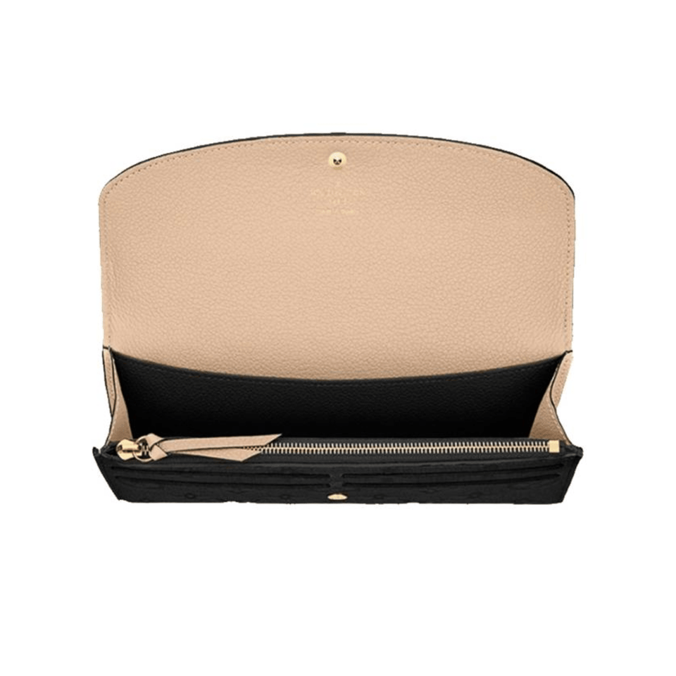 Louis Vuitton Monogram Empreinte Emilie Wallet Black view 5
