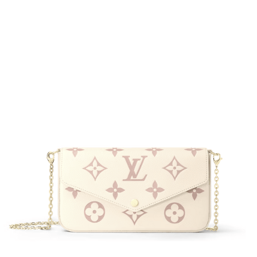 Louis Vuitton Felicie Pochette White And Pink 21Cm M82047 view 2
