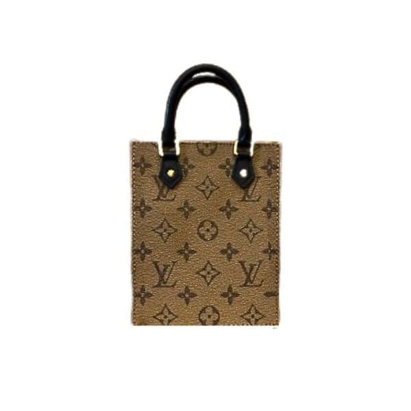 Louis Vuitton Petit Sac Plat Monogram Light Brown 17Cm