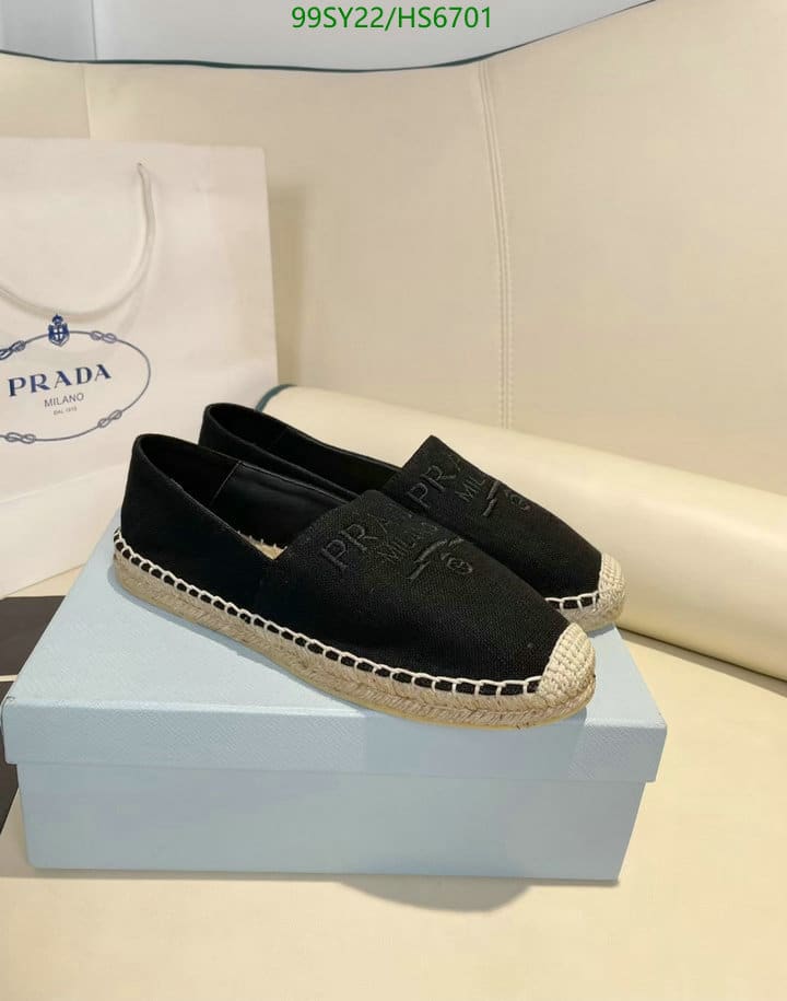 Prada Linen Espadrilles Black view 4