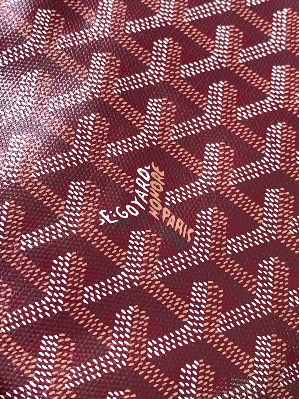 Goyard Yona Bag Coated MM 21Cm Burgundy Canvas view 7