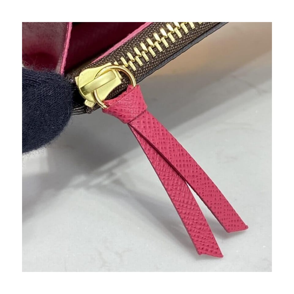 Louis Vuitton Monogram Canvas Emilie Wallet Rose Red view 10