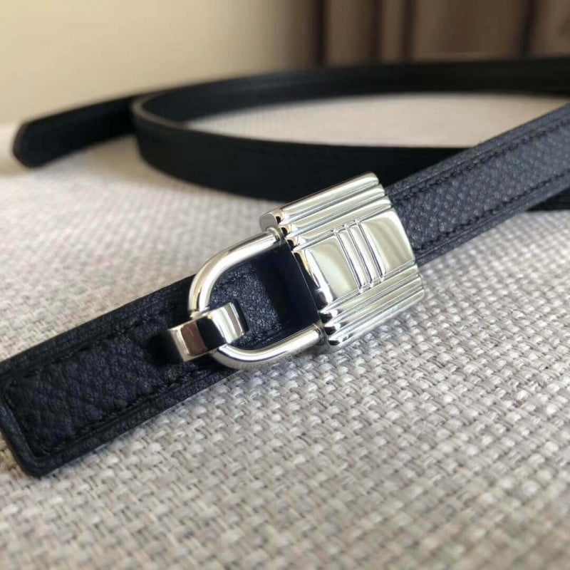 Hermes Romance Belt Buckle &amp; Reversible Leather Strap 13mm H07538 view 5
