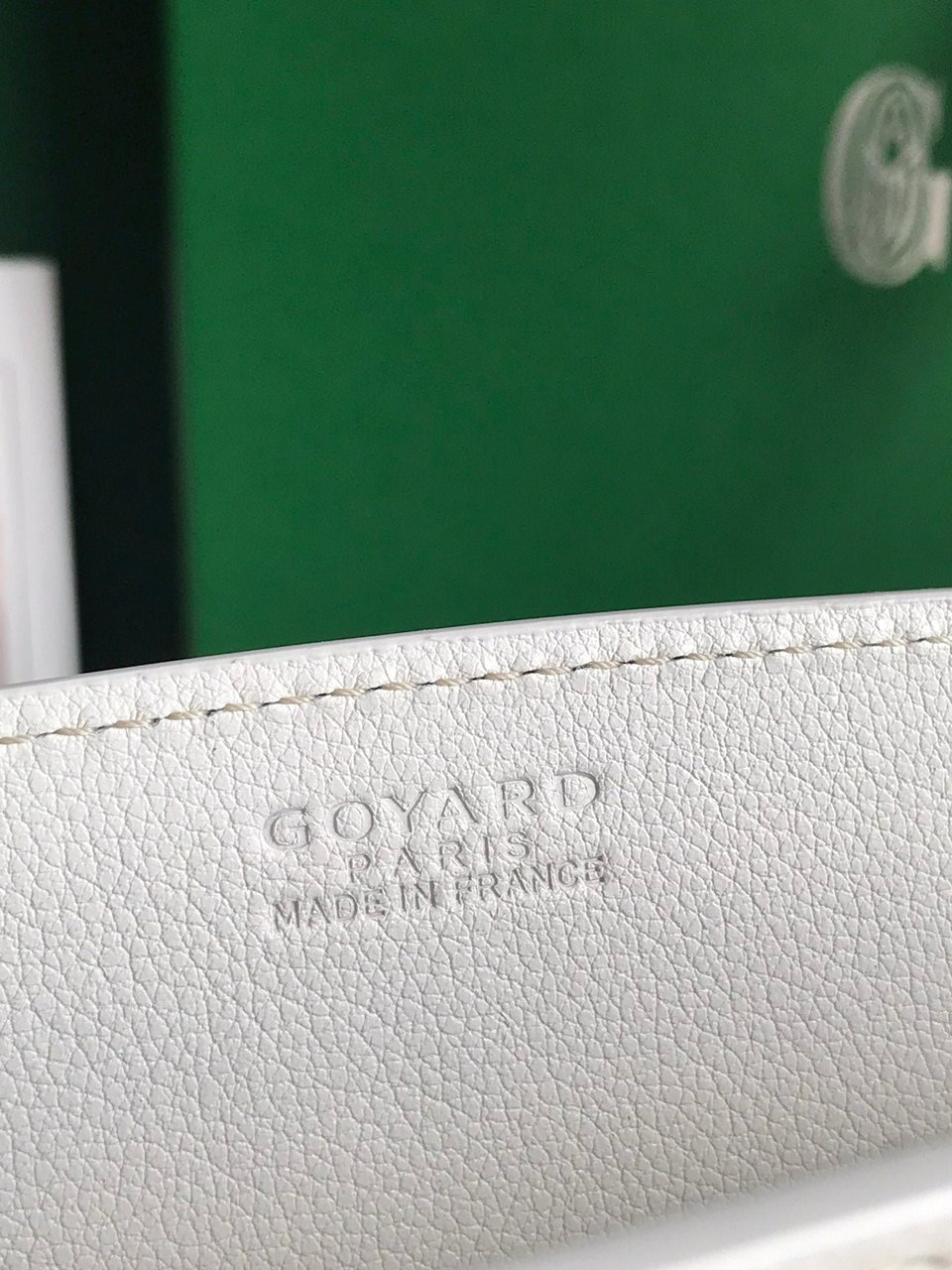 Goyard Rouette Structuré Mini Bag 21 Cm White Goyardine Canvas And Calfskin view 4