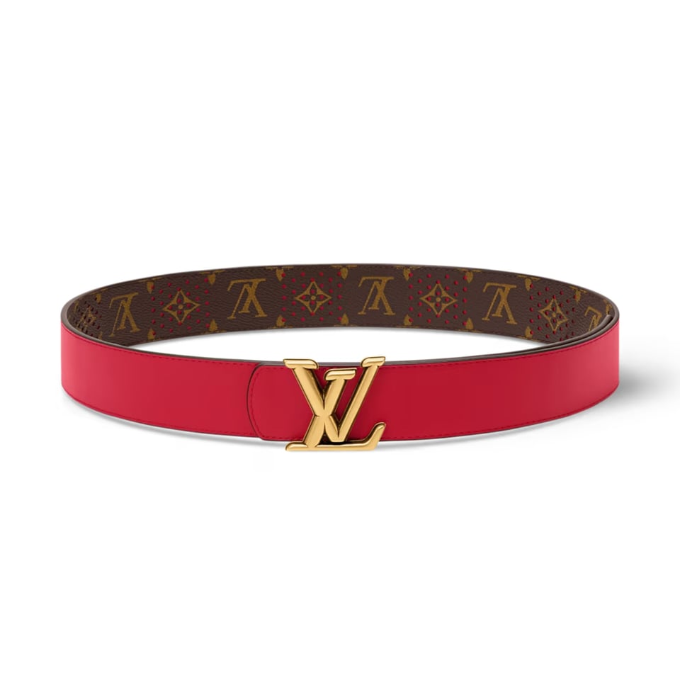 Lv Dimension Monogram Grid 40mm Reversible Belt M4910U view 3