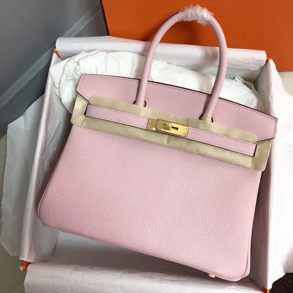 Hermes Birkin 30Cm Pink Togo Leather Gold Hardware view 2