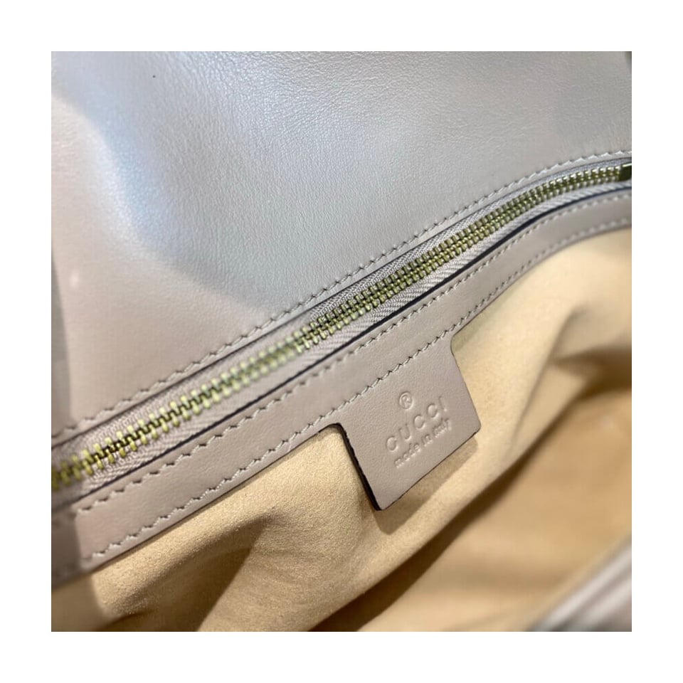 Gucci GG Marmont Matelasse Chevron Leather Small Shoulder Bag Nude Pink view 19
