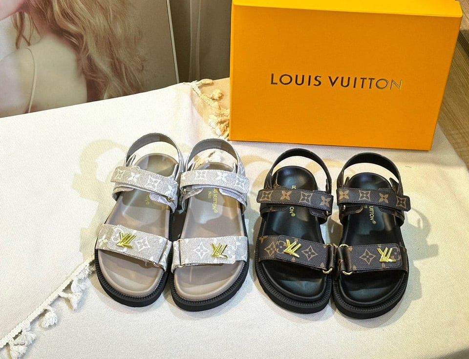 Louis Vuitton Lv Sunset Flat Comfort Sandals Brown Black 1Acmy5 view 5