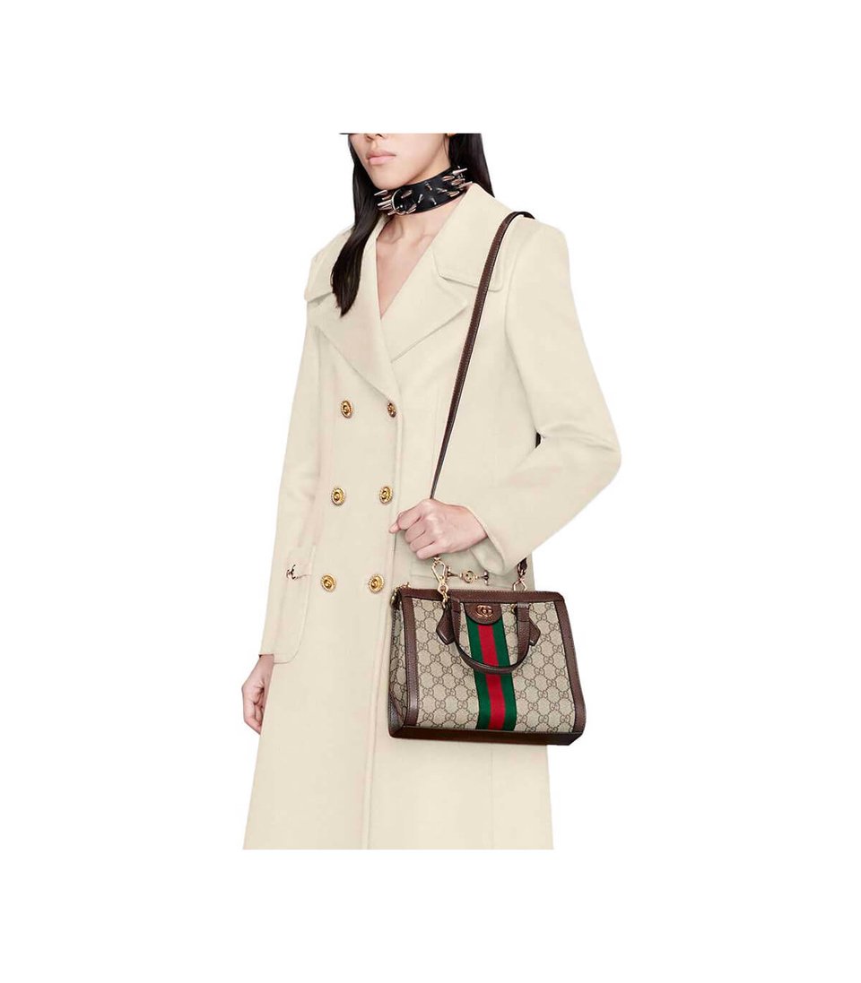 Gucci Ophidia GG Supreme Small Top Handle Tote Bag 24cm/9.4in view 3