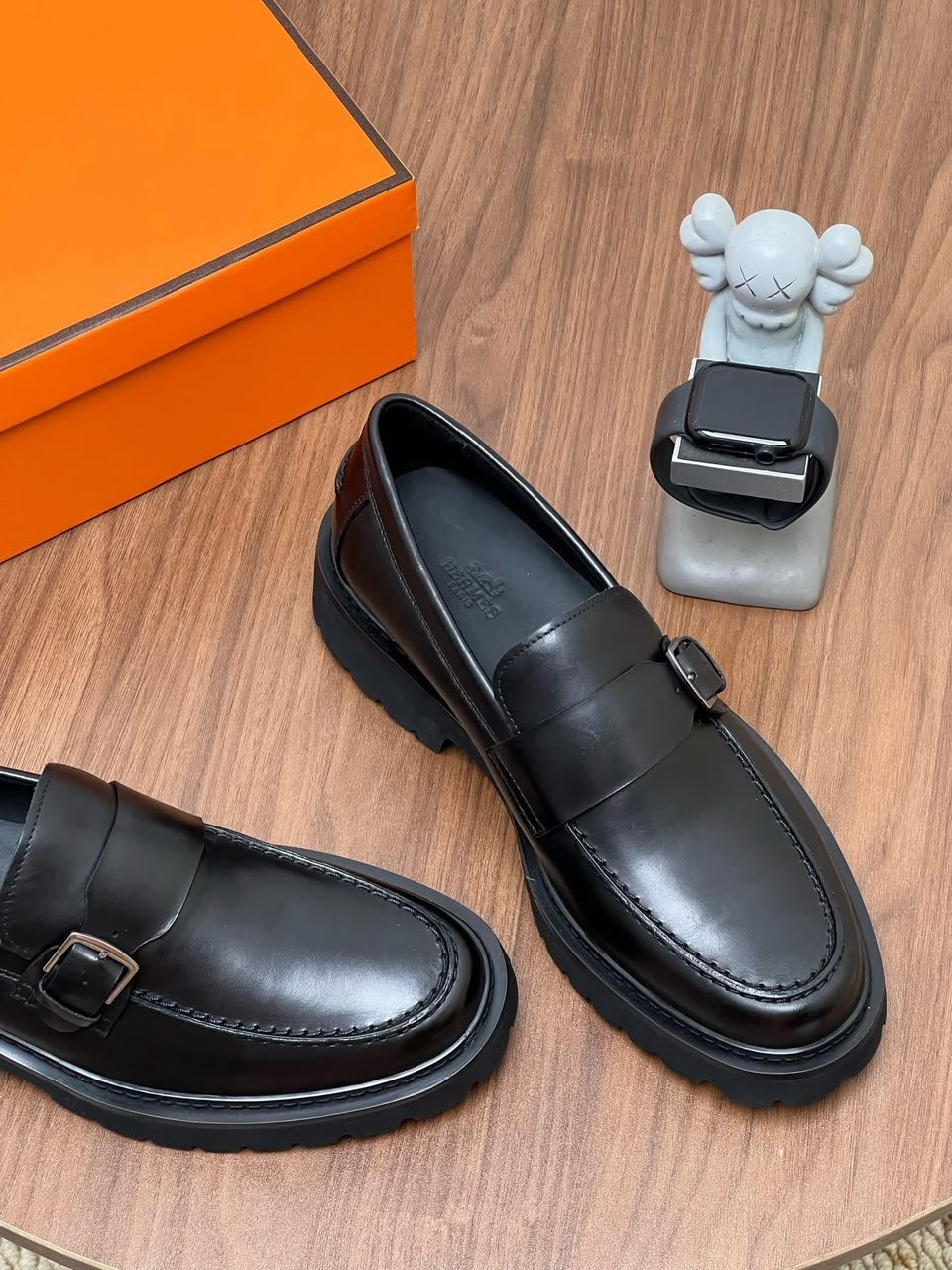 Hermes Maxime Loafer Noir Color Calfskin H261977ZA01390 view 5