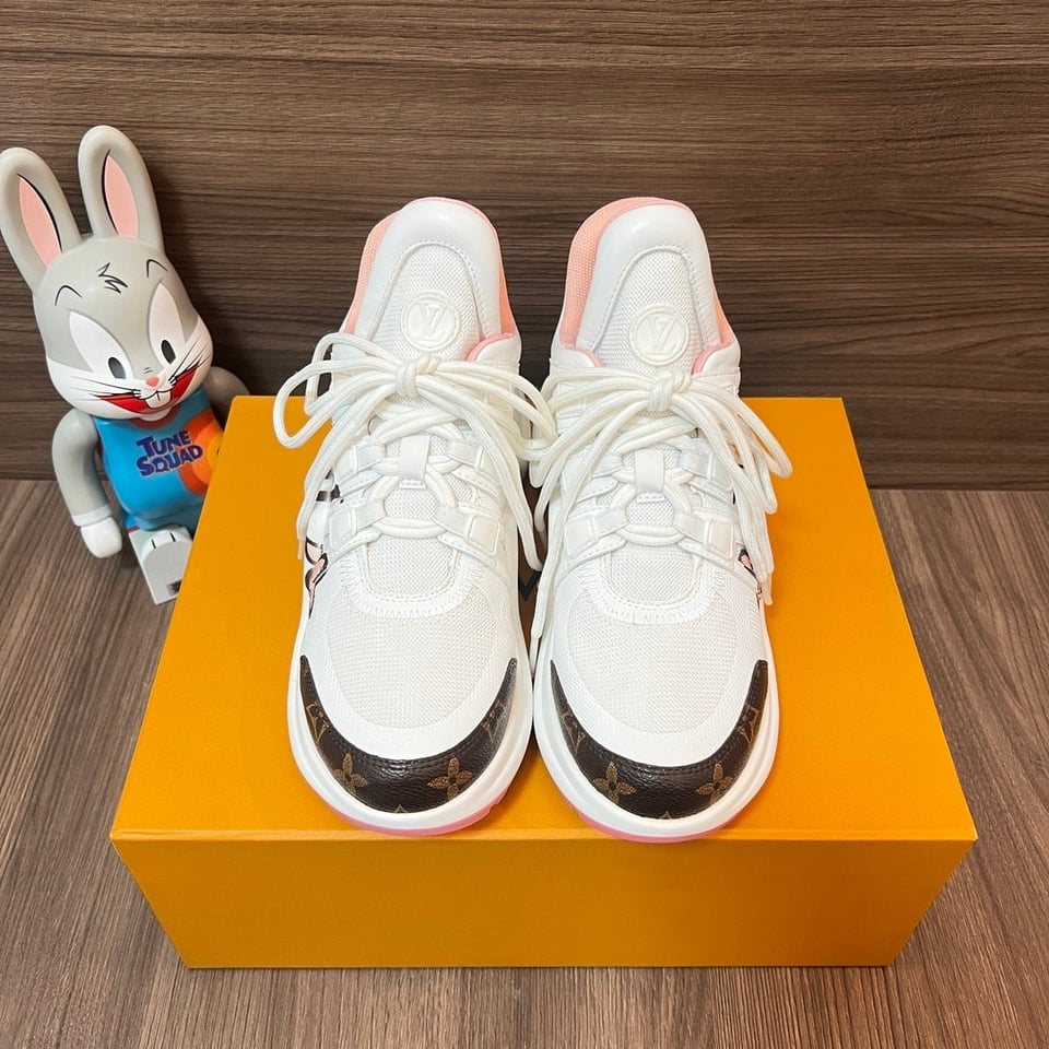Louis Vuitton Lv Monogram Chunky Sneakers White view 7