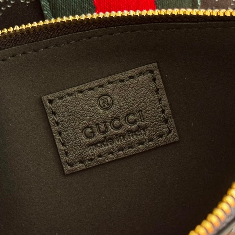 Gucci Giglio Small Tote Bag 25cm/9.8in Black GG Leather 860845 view 8