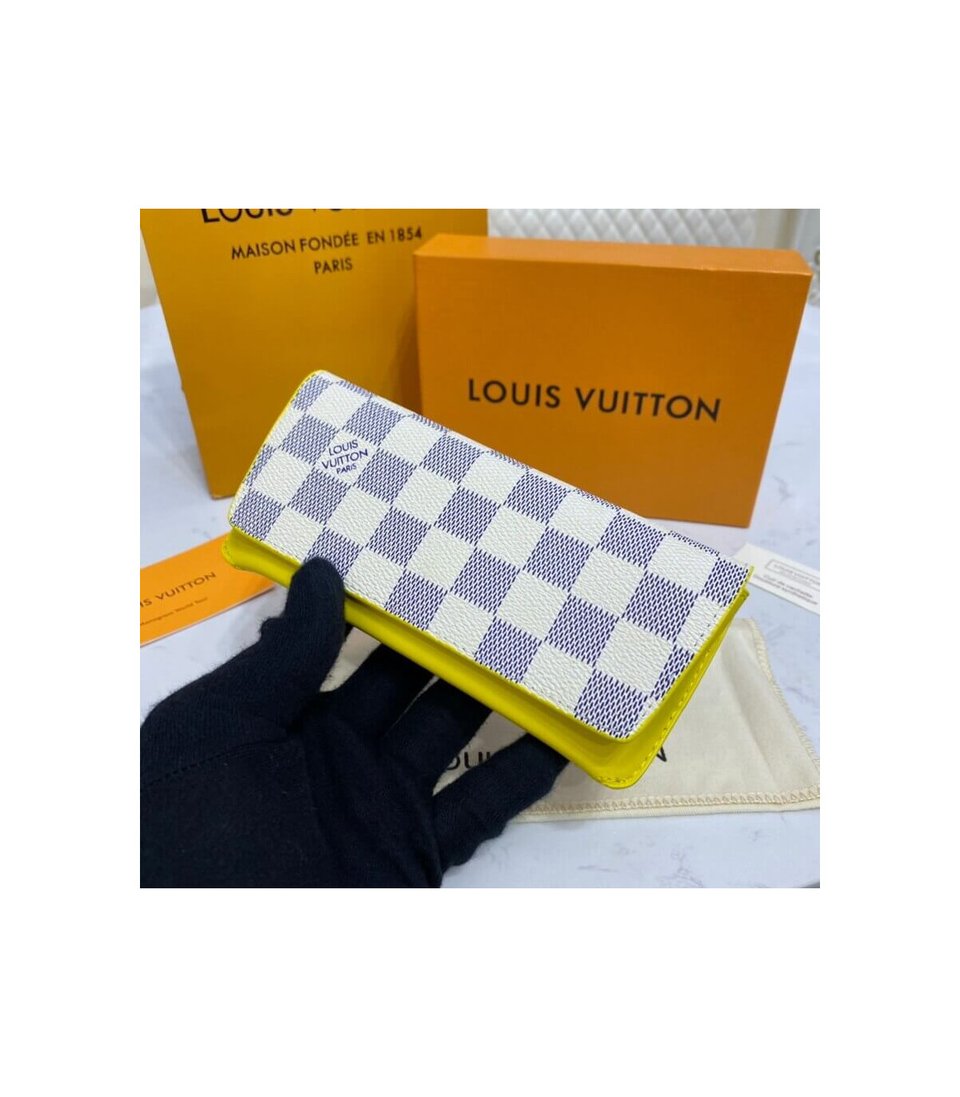 Louis Vuitton Damier Azur Woody Glasses Case view 3