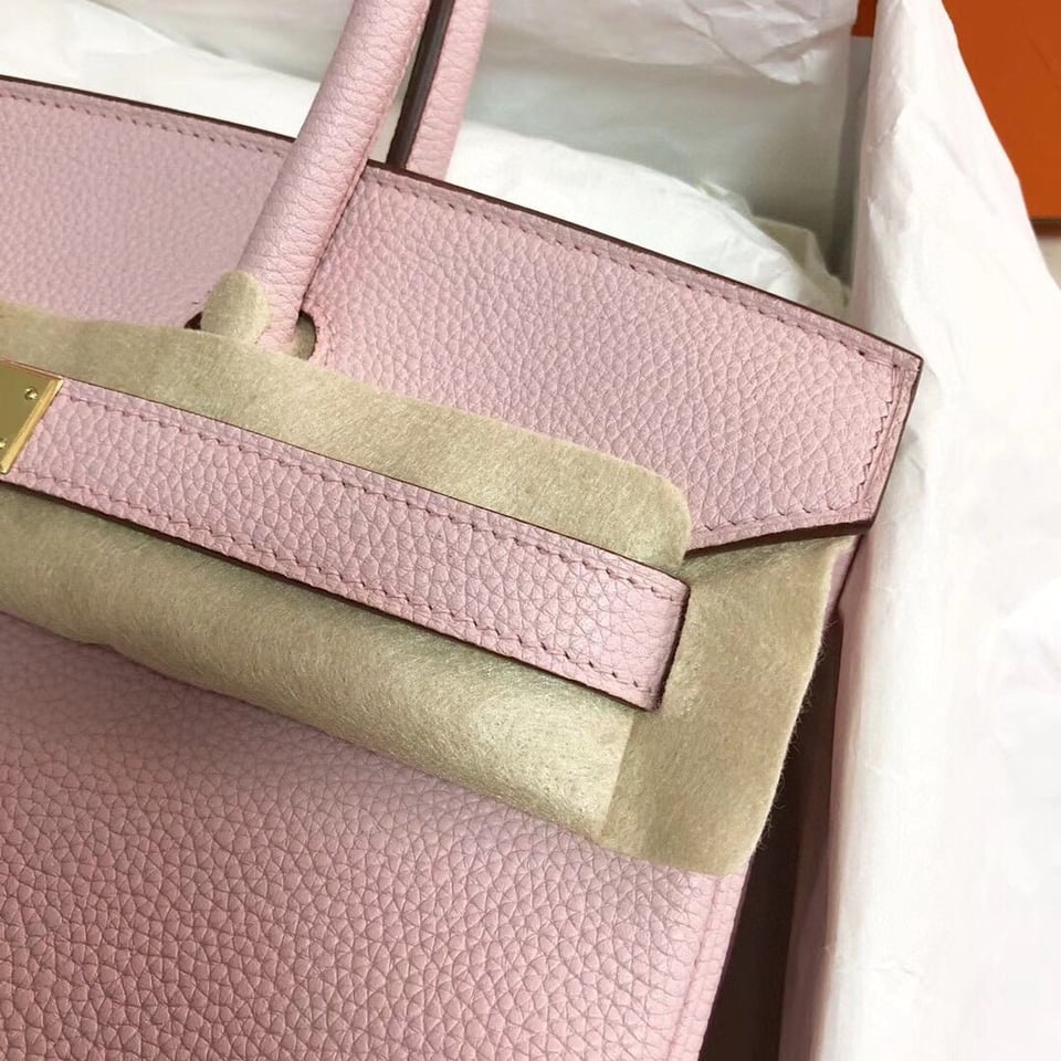 Hermes Birkin 30Cm Pink Togo Leather Gold Hardware view 3