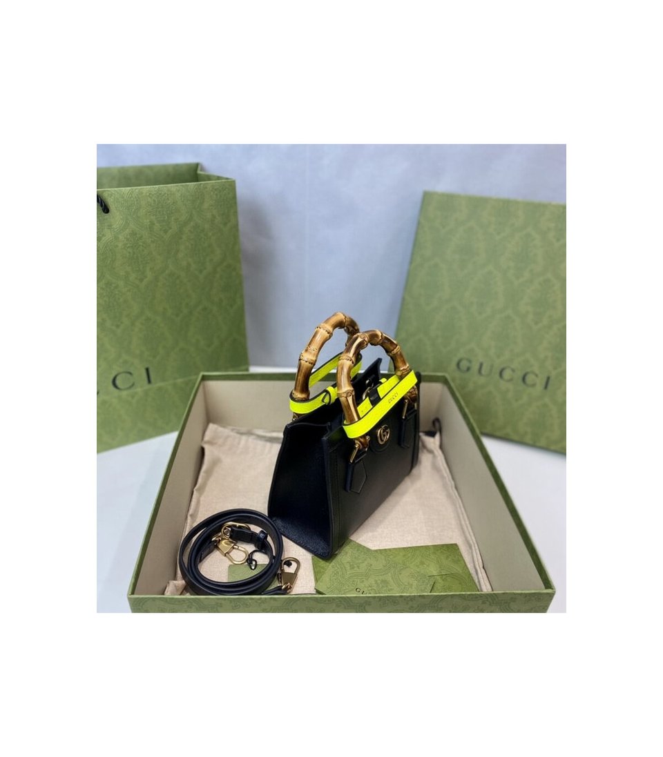 Gucci Diana Mini Tote Bag Black view 9